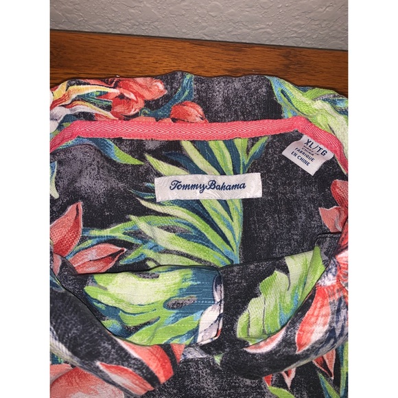 Tommy Bahama Hawaiian Button-Up Camp Shirt - Picture 4 of 5